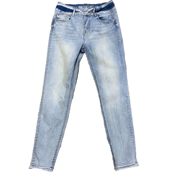 Vigoss Denim - VIGOSS Jeans Women's 28x28 Stretchy Blue Stretch High Rise Rebel Skinny Y2K